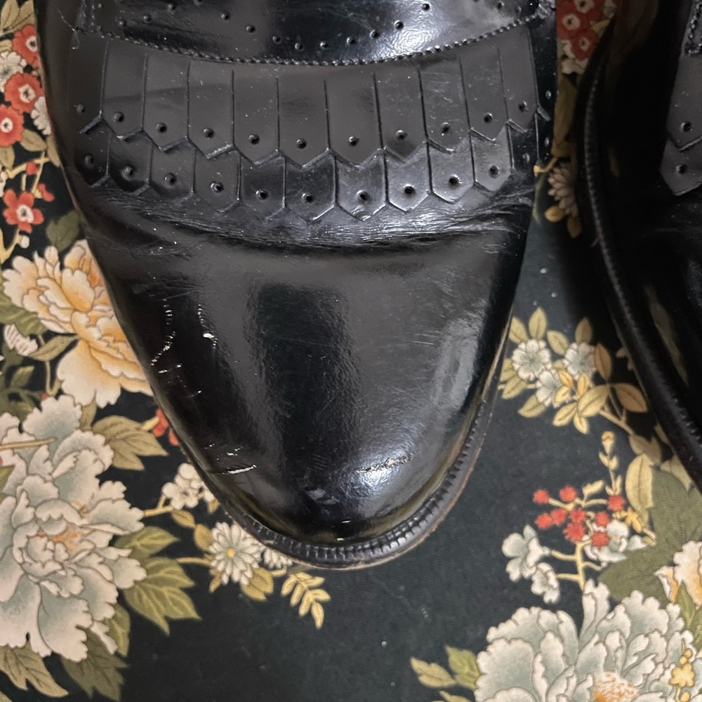 Vintage Johnston & Murphy Black Shoes - Picture 5 of 8